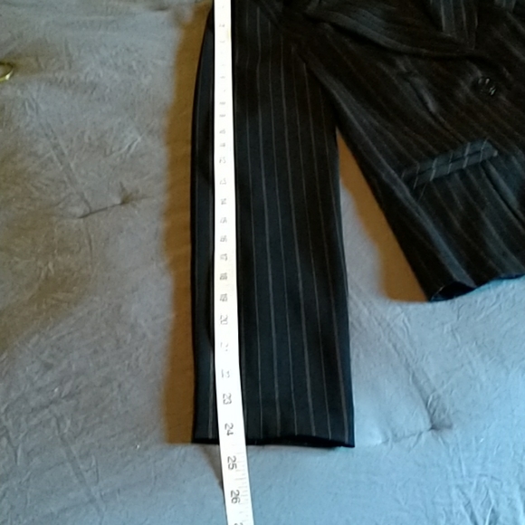 Black pinstripe jacket. - Picture 2 of 3